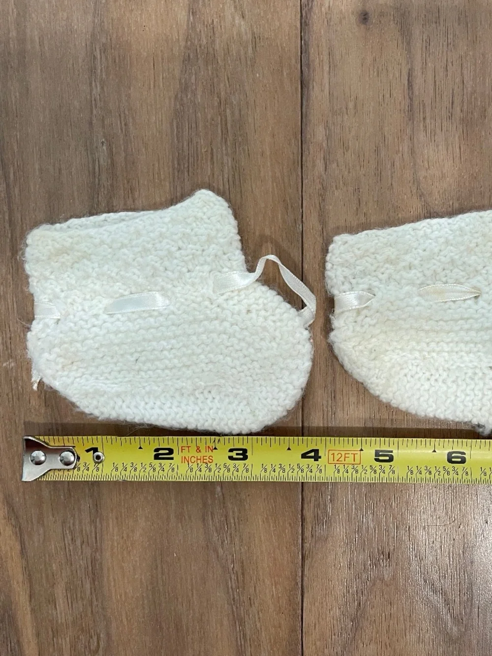 Vintage Hand-Crocheted/Knit Baby Shawl and Bootie Set